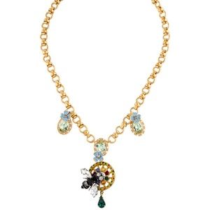 Dolce & Gabbana Bee & Enamel Pendant 🐝 Jewelry Necklace